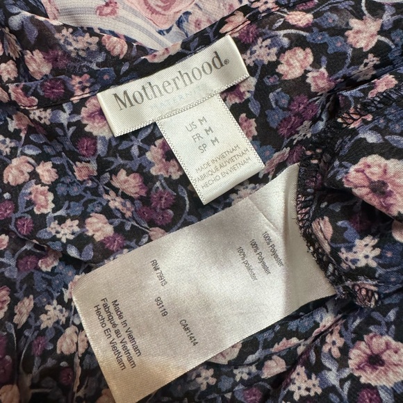 Motherhood Maternity | Floral Tie Back Blouse | Medium - Picture 6 of 7